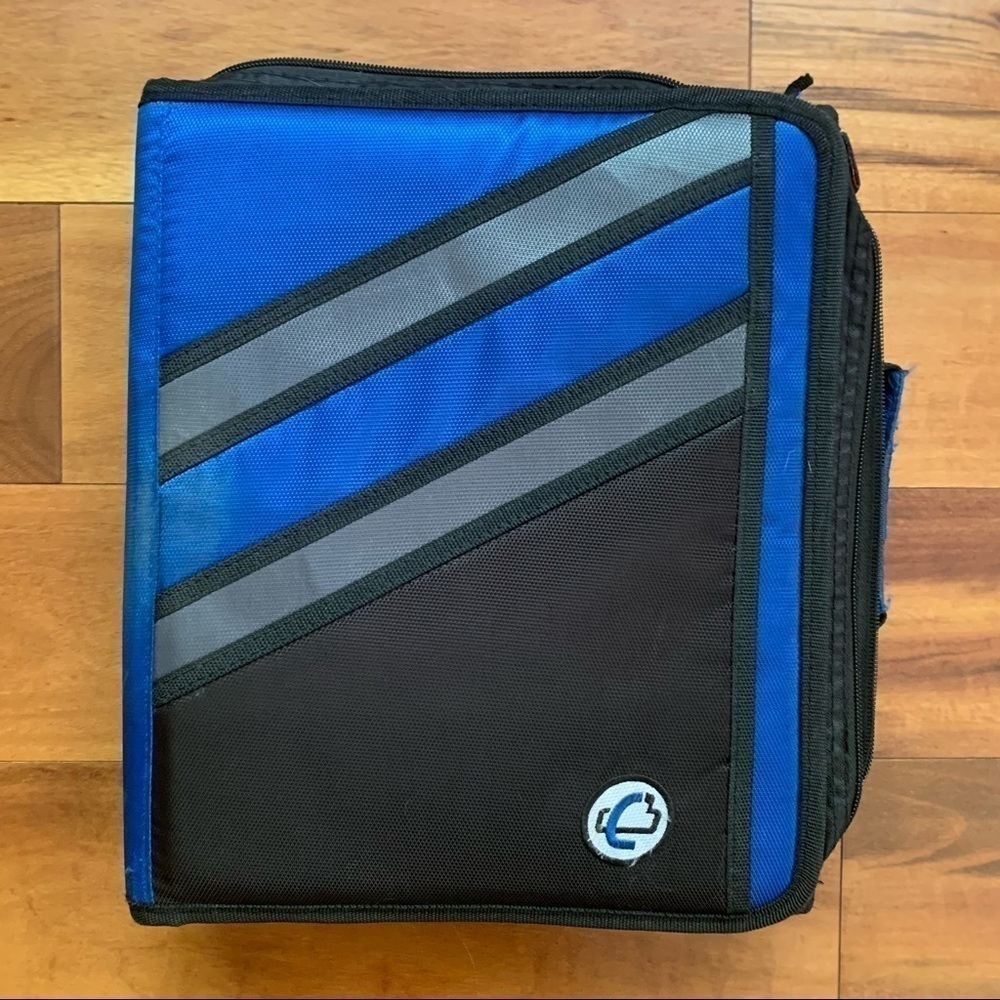 Case-it Z Shape Zipper Binder, 1.5 Inch D-Ring w Multiple Pockets